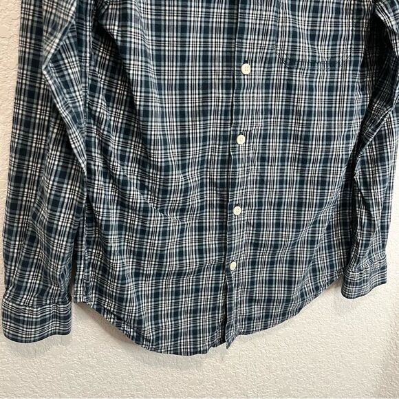 Columbia Plaid Blue Long Sleeve Button Up Shirt Mens Size S - Picture 3 of 10